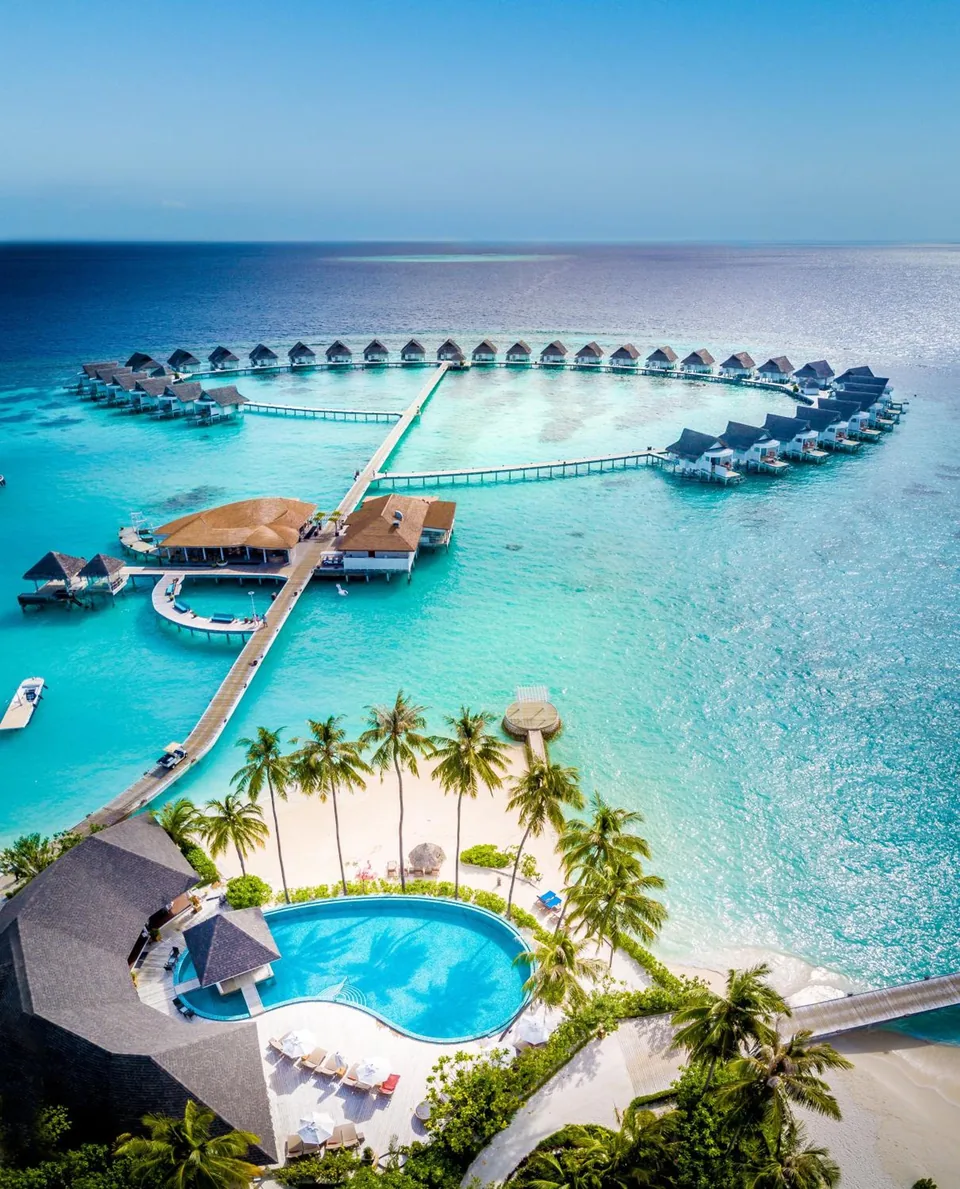 Centara Grand Island Resort & Spa Maldives, South Ari Atoll, around 25 minutes by seaplane