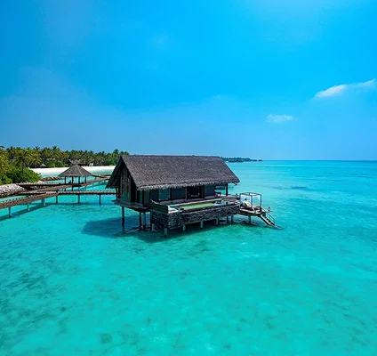 Beach villa with private pool at One&Only Reethi Rah, Maldives
