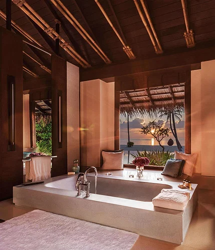 Pool and resort facilities at One&Only Reethi Rah, Maldives